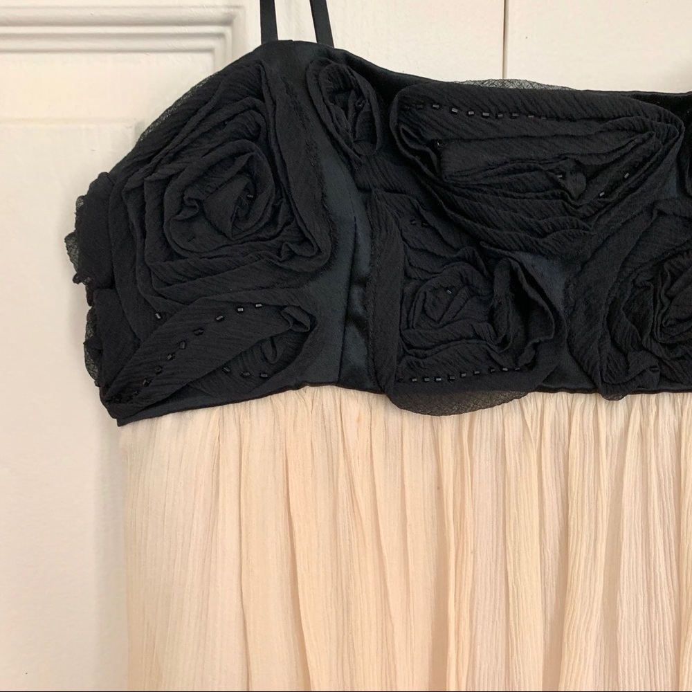 Beautiful Black/Cream Silk Dress